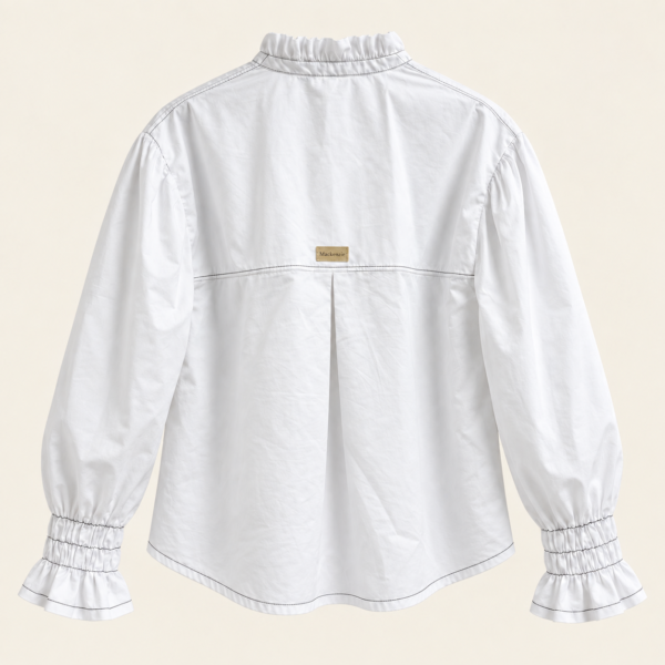 camisa blanca frente CAMISA ATENEA BLANCA
